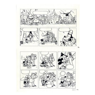 Mickey et les mille Pat par Thierry Martin, original paper n°19
